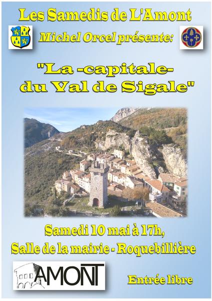 Les Samedis de l'Amont : Conférence : "  La ‘capitale’ du Val de Sigale "_Roquebillière