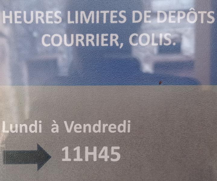 Dépôt envois postaux Dépôt envois postaux