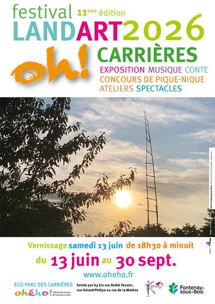 Affiche du Festival LandArt Oh! Carrières 2026 