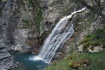 Une cascade sur le haut du cours de la Lance, affluent du Verdon.