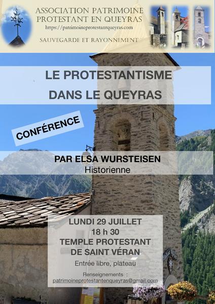 Conférence 'Le protestantisme dans le Queyras'_Saint-Véran