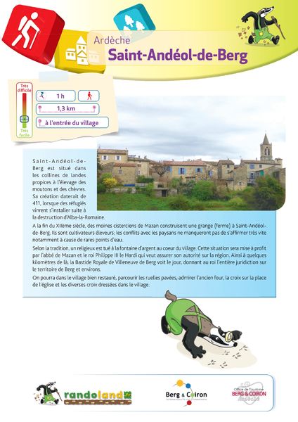 Randoland - jeu de piste pour enfants à St Andéol de Berg