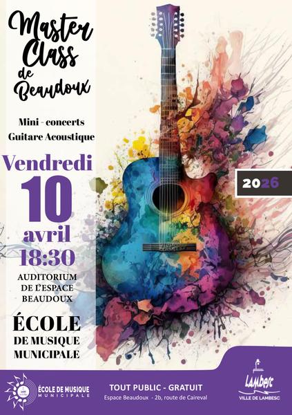 Master Class de Beaudoux et mini-concerts - Guitare
