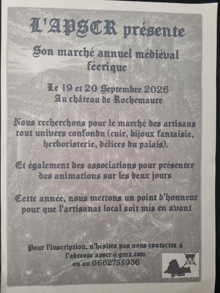 Appel à artisans - producteurs et aux associations_Rochemaure