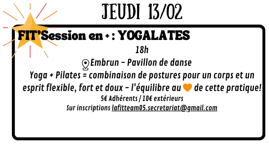 Fit' Session Yogalates EMBRUN