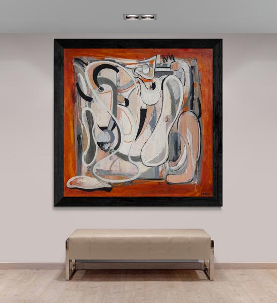 Huile sur toile 120 X 120 cm