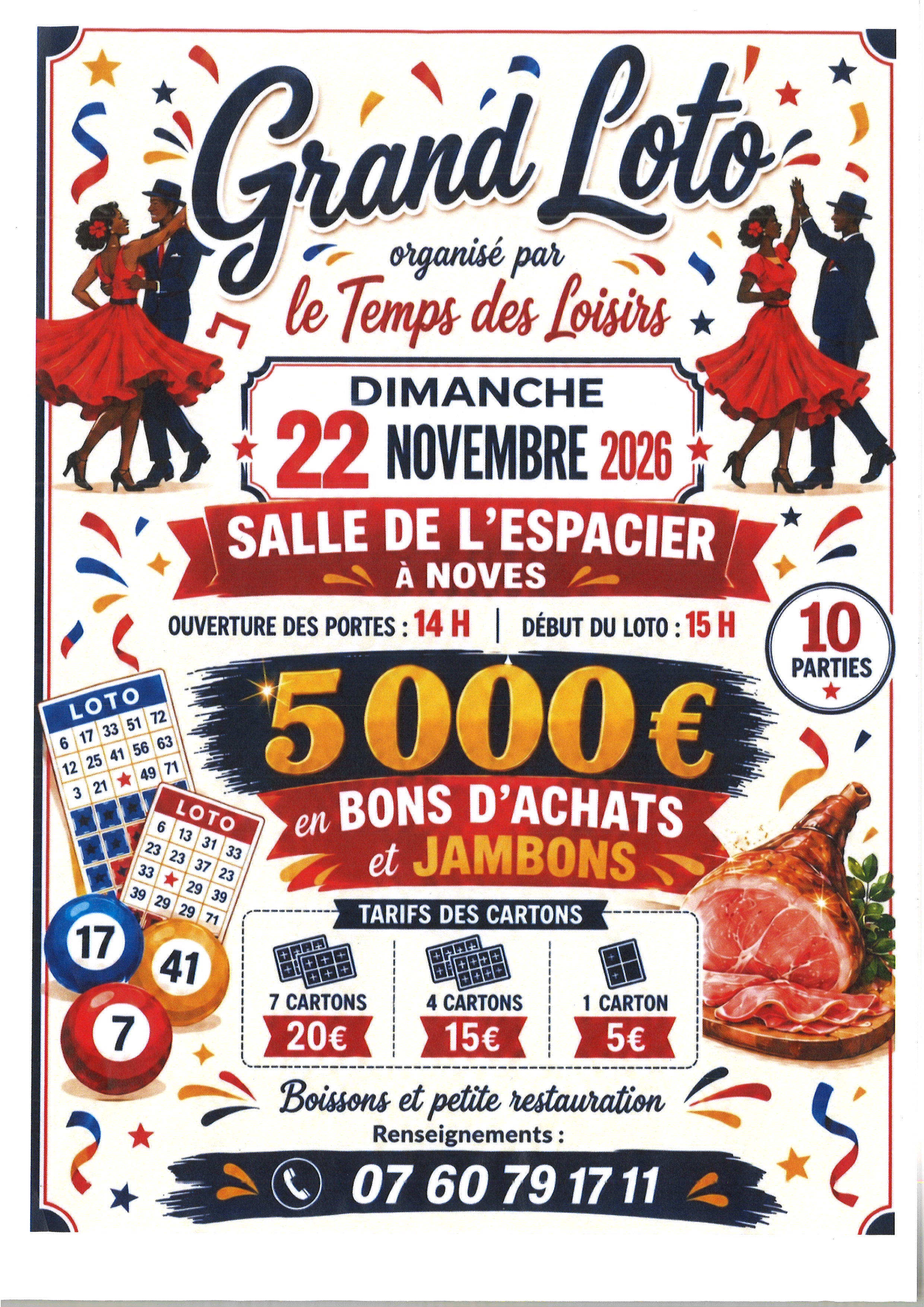 Grand Loto Le Temps des Loisirs