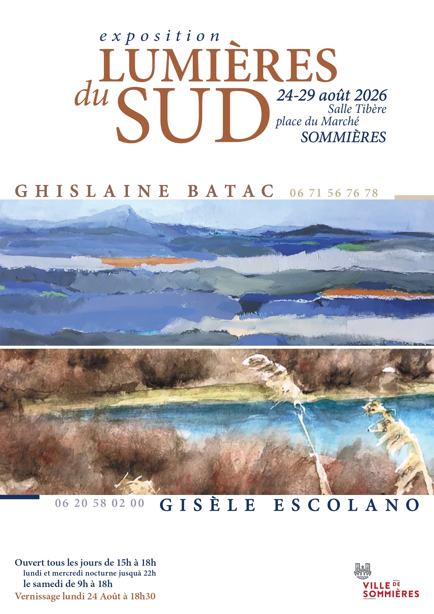 Exposition Lumières du Sud - Ghislaine Batac & Gisèle Escolano