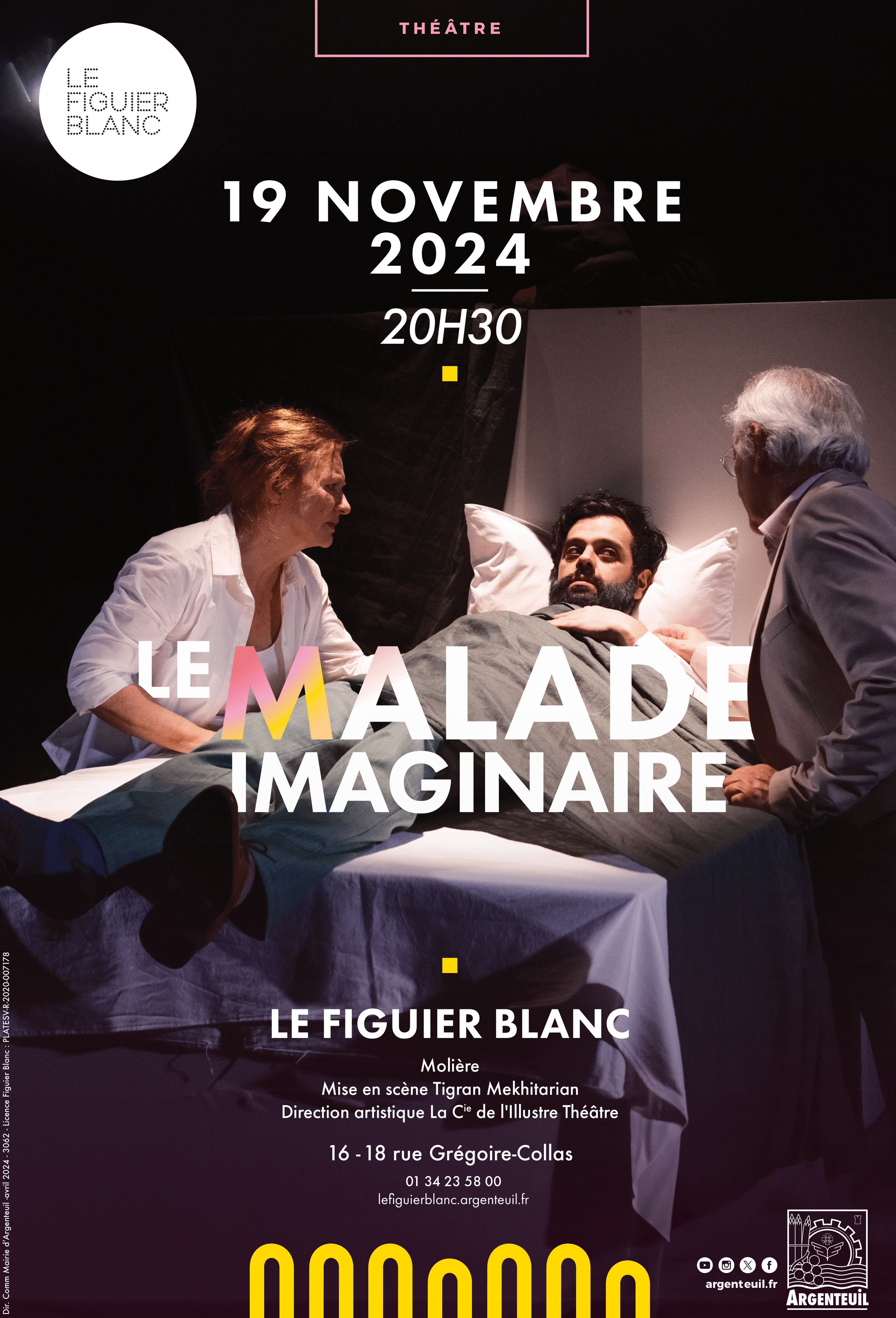 Spectacle le Malade imaginaire Le 19 nov 2024