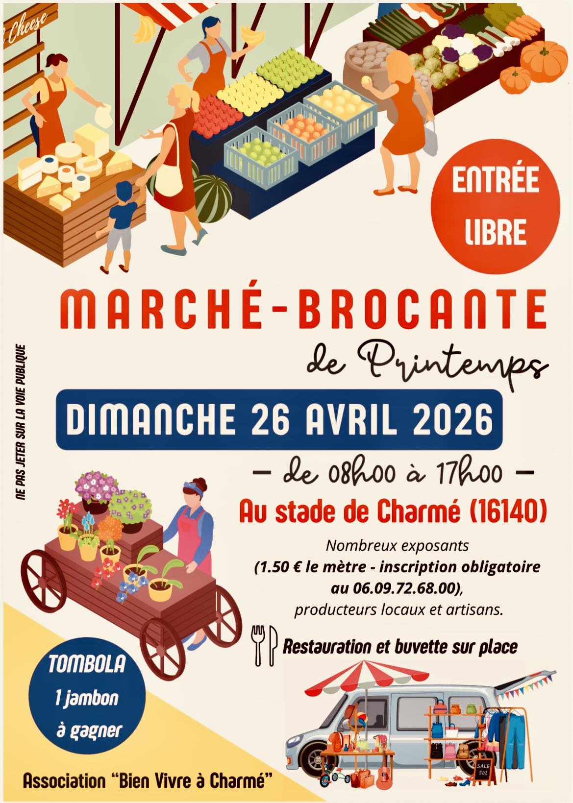Marché - brocante de Printemps