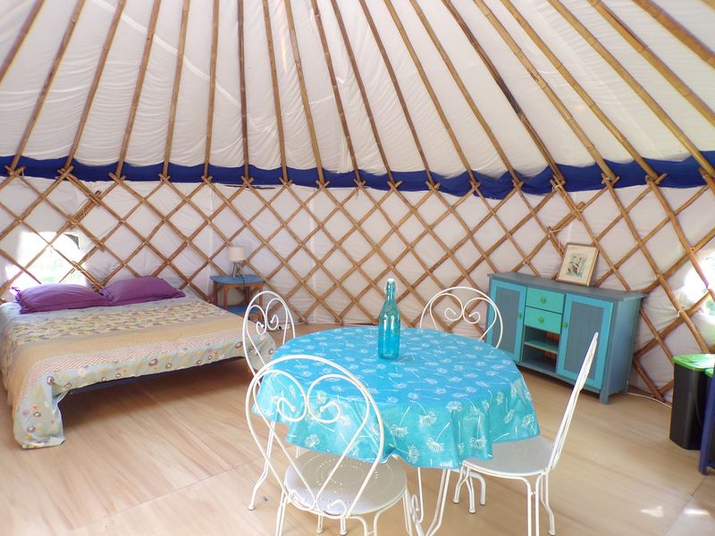 Furnished yurt
