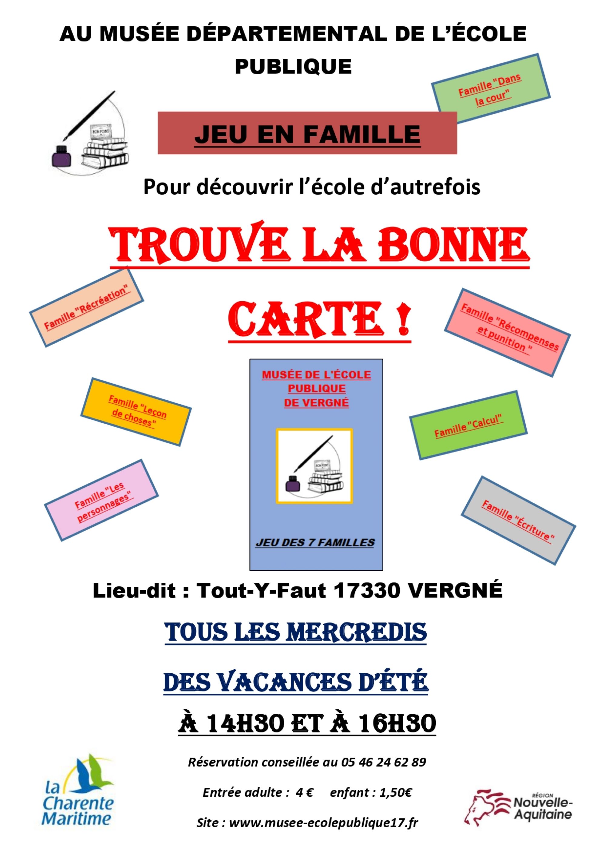 Trouve la bonne carte !  - Jeu en famille