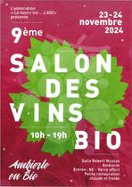 Salon des vins bio Du 23 au 24 nov 2024