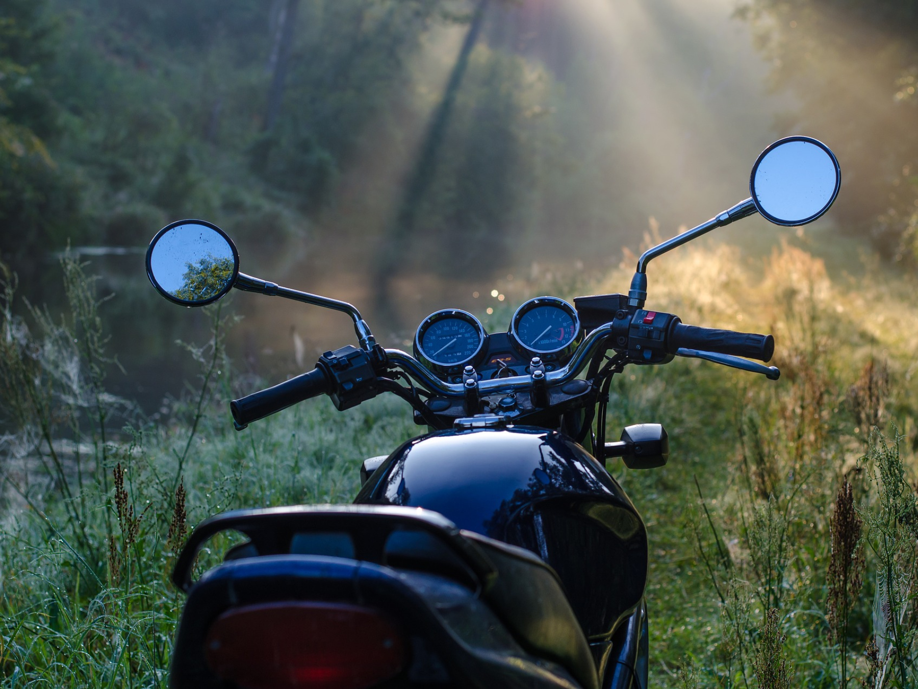 La balade à moto des Pères Noël
