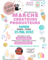 Affiche marché créateurs 24 mai