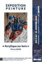 Vernissage de l'exposition : Acrylique sur bois de Pierre LAGIER_Alpe d'Huez