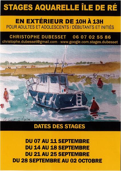 Stage Aquarelle - Île de Ré