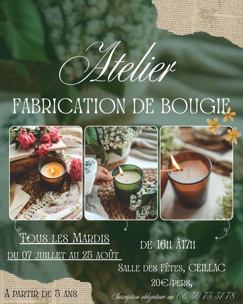 Atelier création de bougies