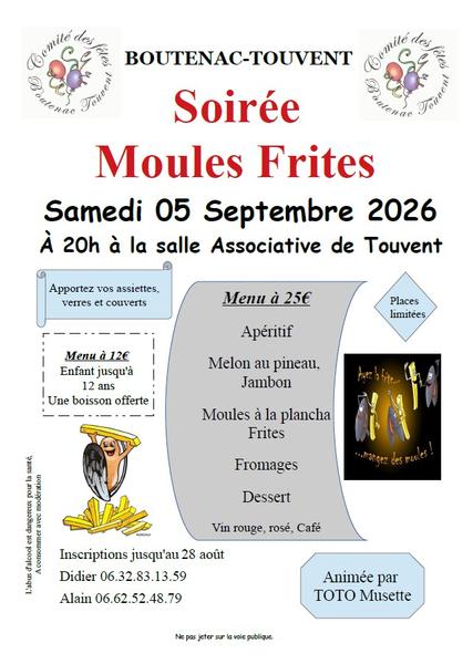 Soirée dansante / moules frites