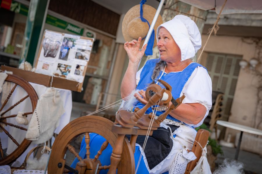 fileuse de laine fête agricole