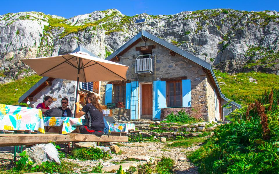 Refuge de Platé from Flaine