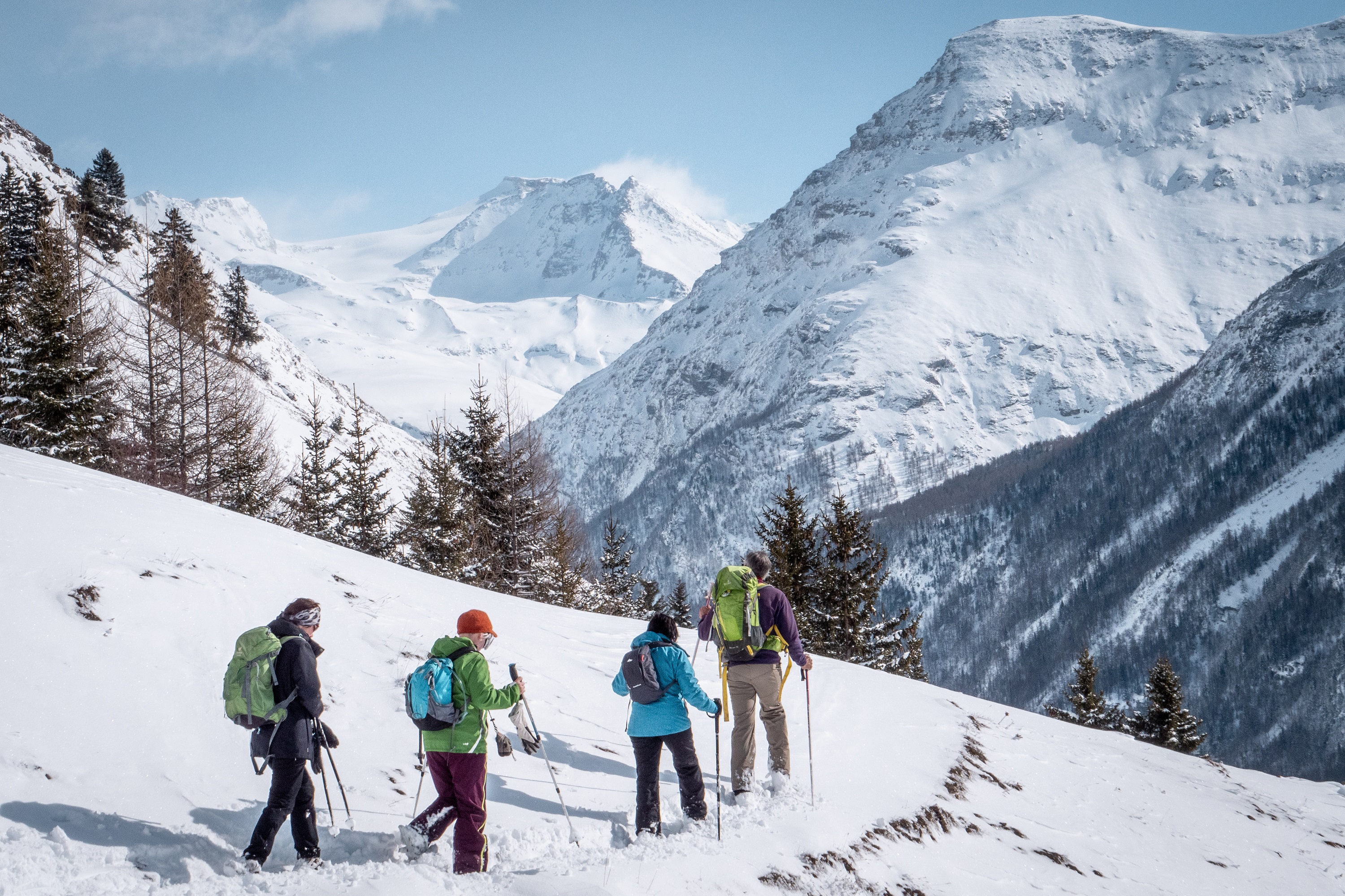 Balade raquettes au-dessus de Val Cenis