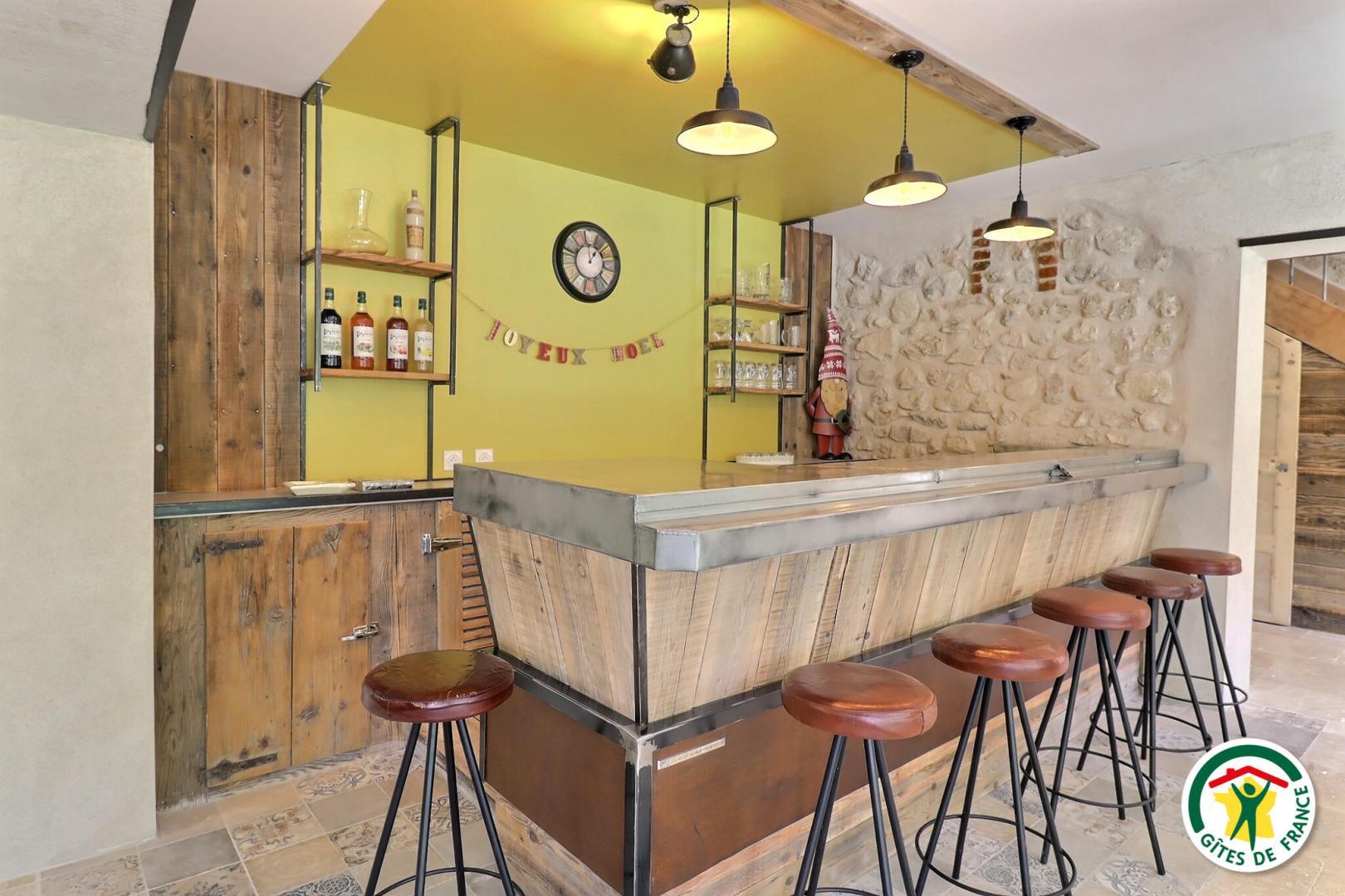 Un véritable comptoir de bar réfrigéré