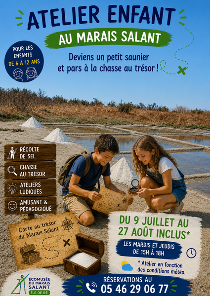 Après-midi enfants au marais par l'Écomusée du Marais Salant