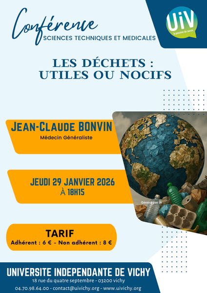 Conf&eacute;rence : Les d&eacute;chets : utiles ou nocifs