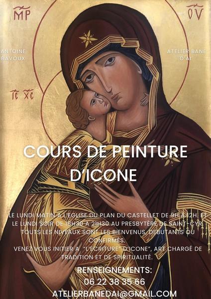Cours de peinture d'icône_Le Castellet