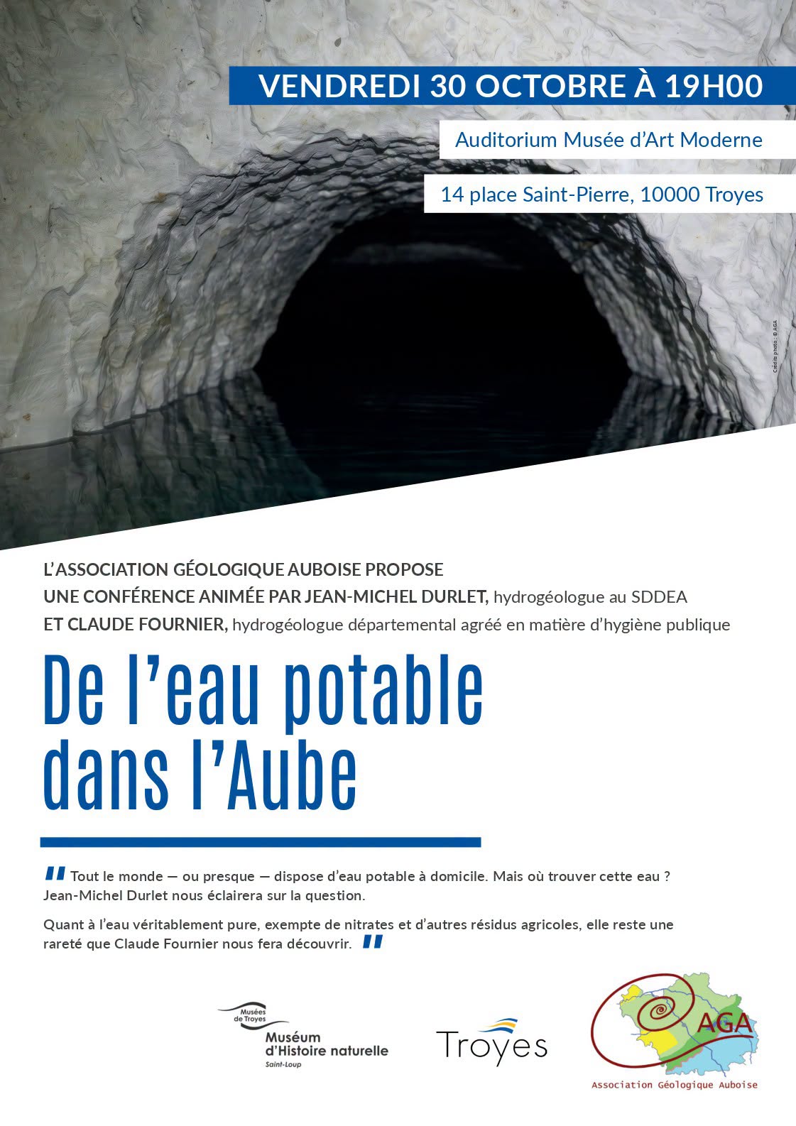 Conférence "De l'eau potable dans l'Aube"