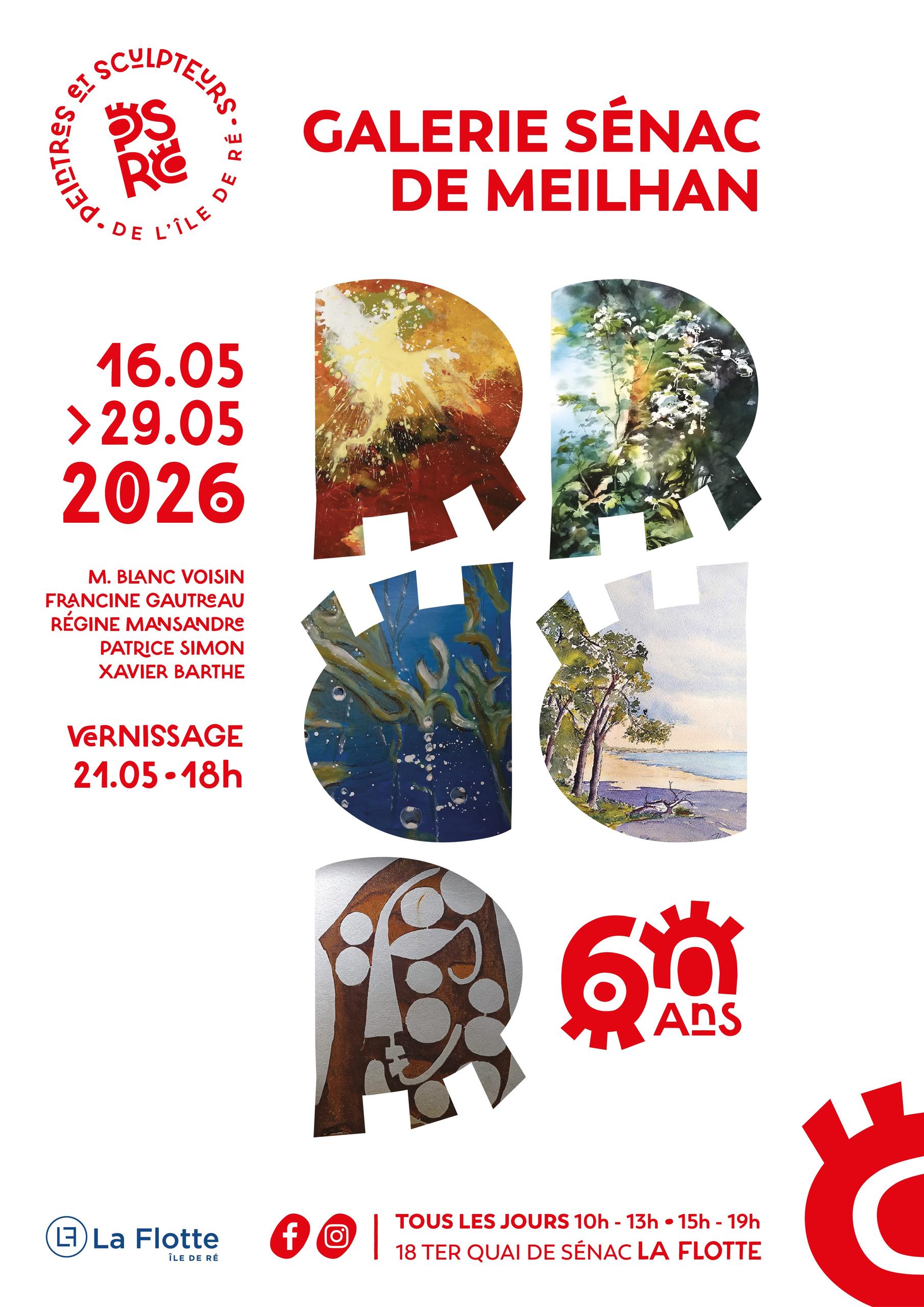 Exposition M. Blanc Voisin, F. Gautreau, R. Mansandre, P. Simon et X. Barthe