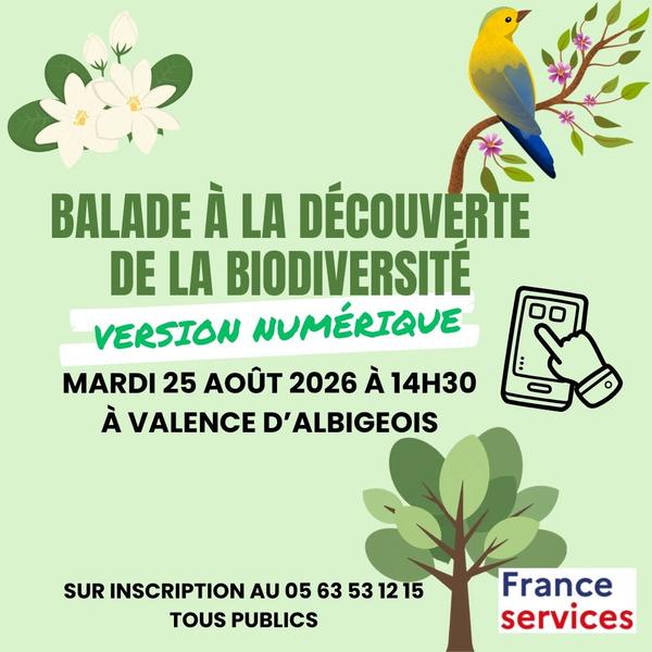 Balade numérique à la découverte de la biodiversité - France Services Val81