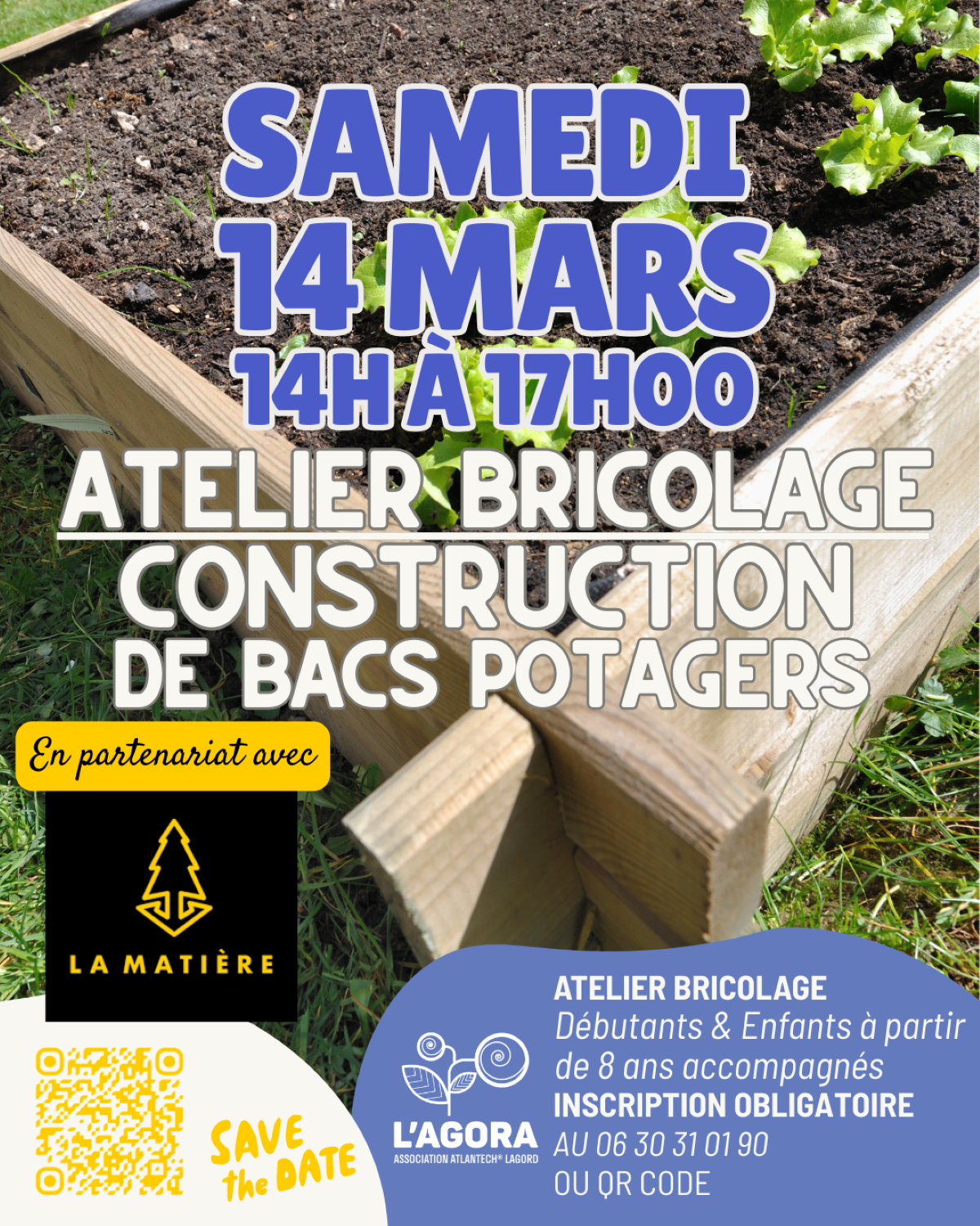 Atelier bricolage de bacs potagers 