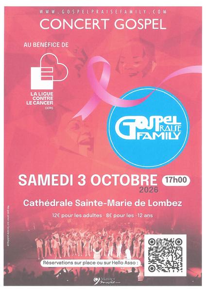 Octobre rose, Concert Gospel Praise Family_Lombez