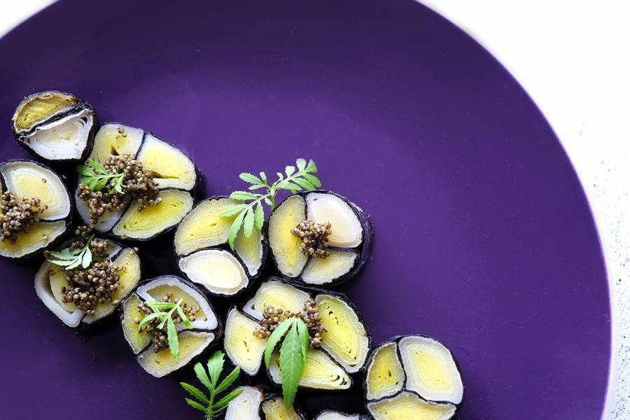 poireaux en sushis