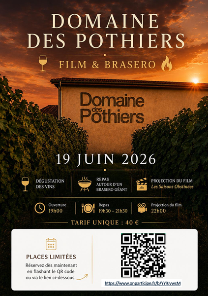 Projection du film Les Saisons obstinées au Domaine des Pothiers_Villemontais