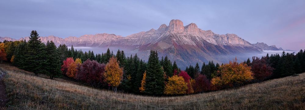 Col de l'Arzelier et les Deux-Soeurs au petit matin