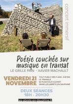 Poésie couchée sur musique en transat - Le Grille Pain Xavier Machault_Les Abre…