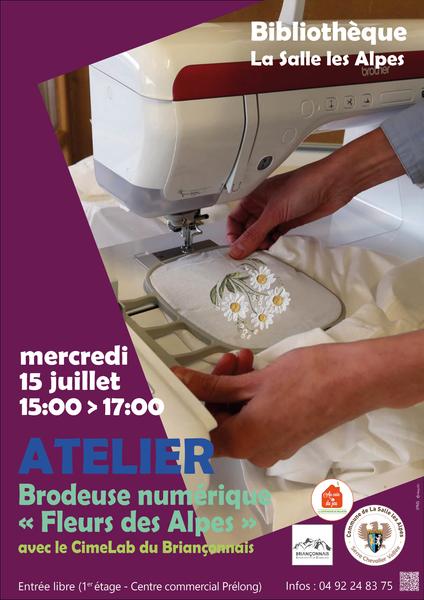 Atelier Brodeuse numérique avec le CimeLab