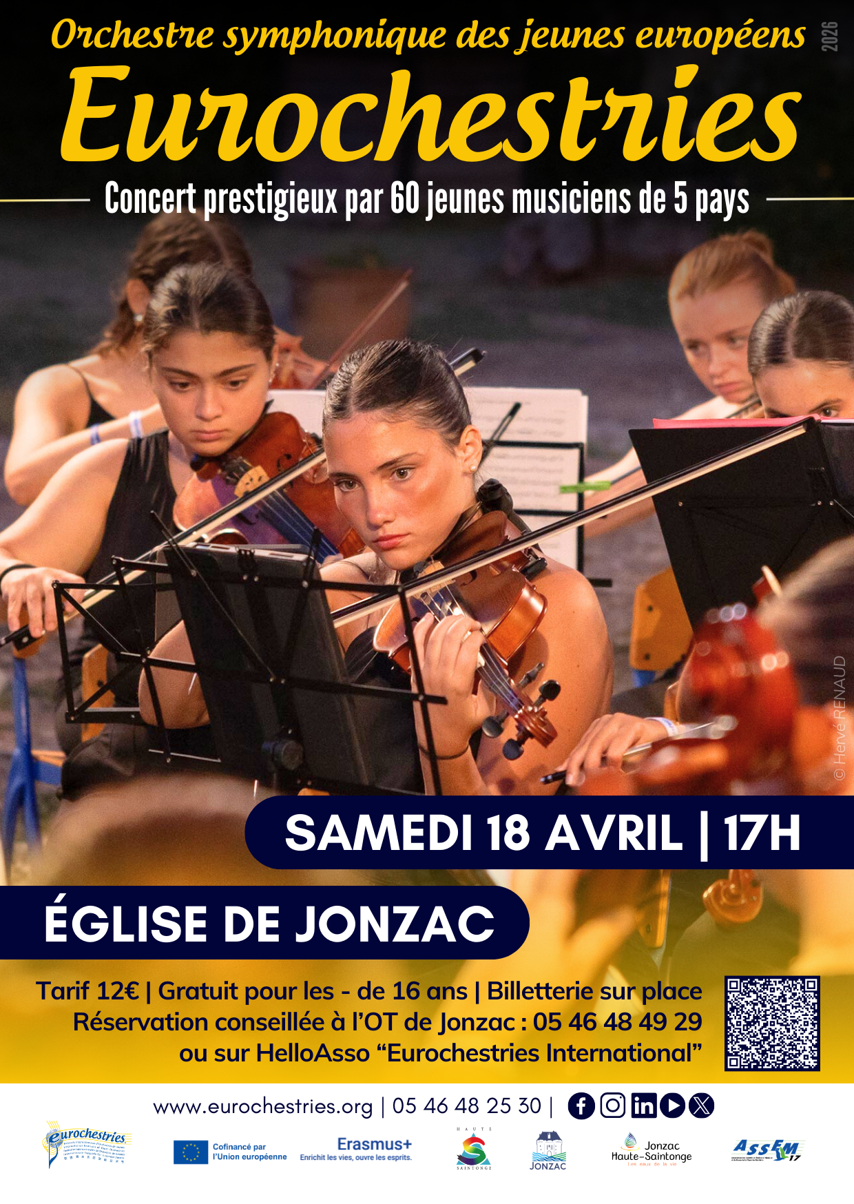 Concert de l'Orchestre Symphonique des Jeunes Européens Eurochestries