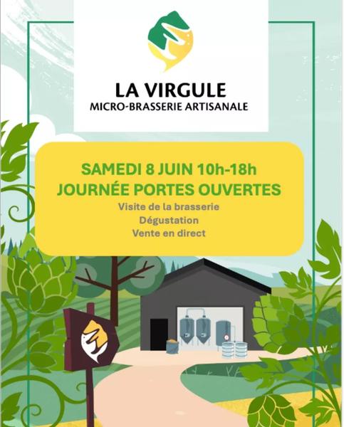 Portes ouvertes à la brasserie La Virgule à Champagne en Valromey