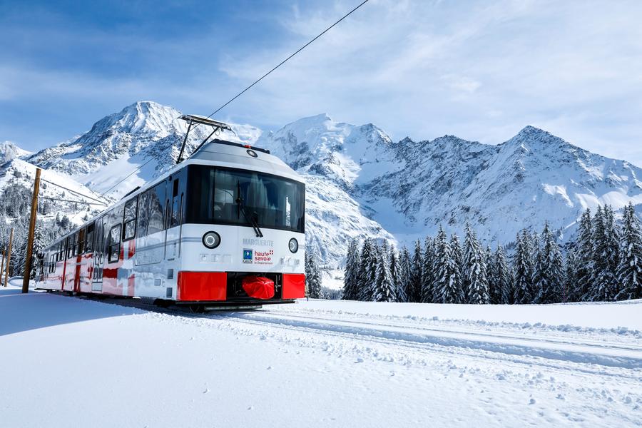 Tramway du Mont-Blanc en Hiver