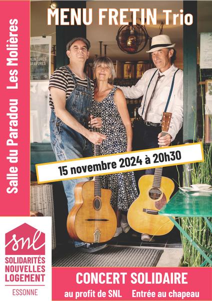 Concert de MENU FRETIN Trio