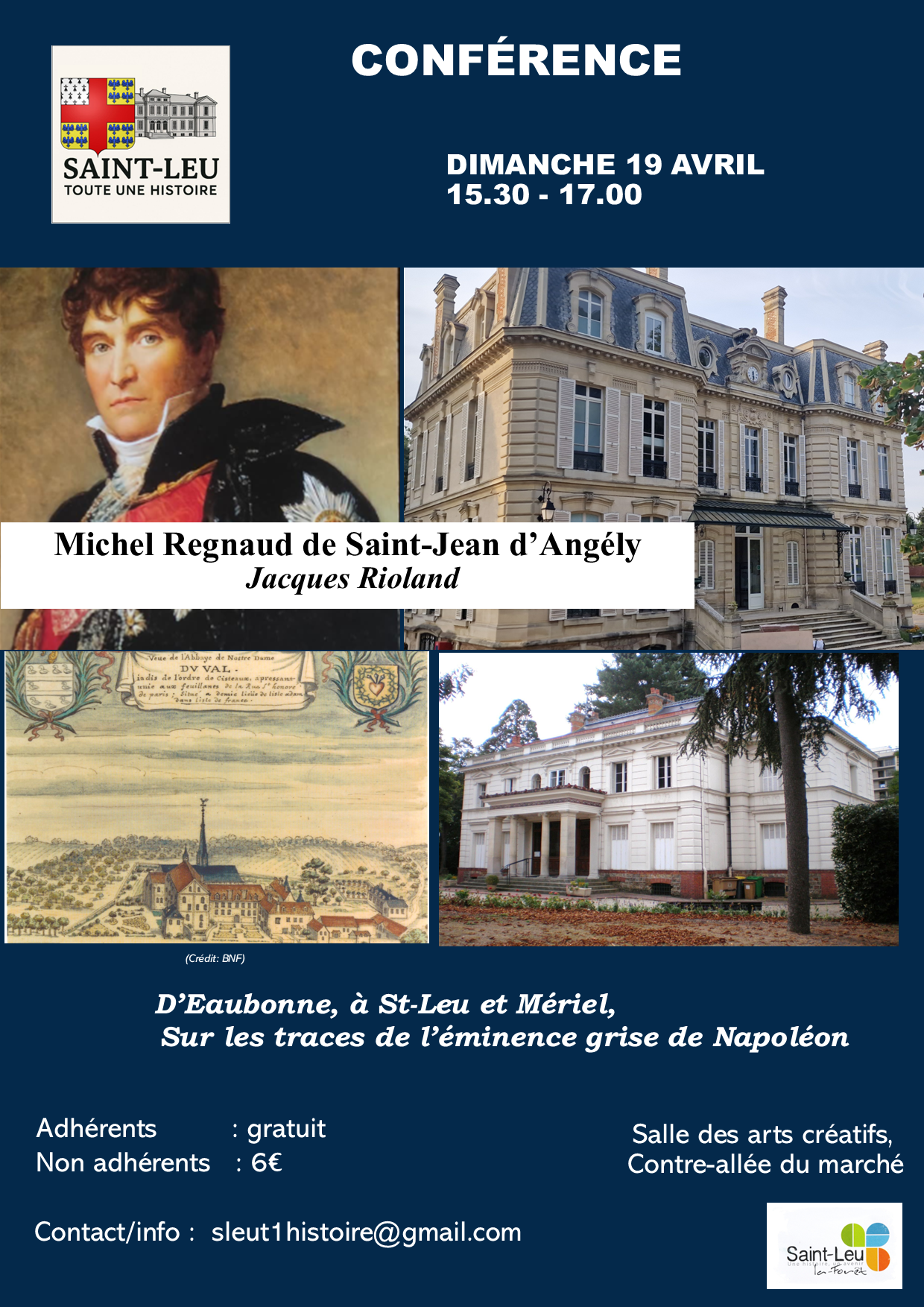 D’Eaubonne, à St-Leu-La-Forêt et Mériel, sur les traces de l’éminence grise de Napoléon