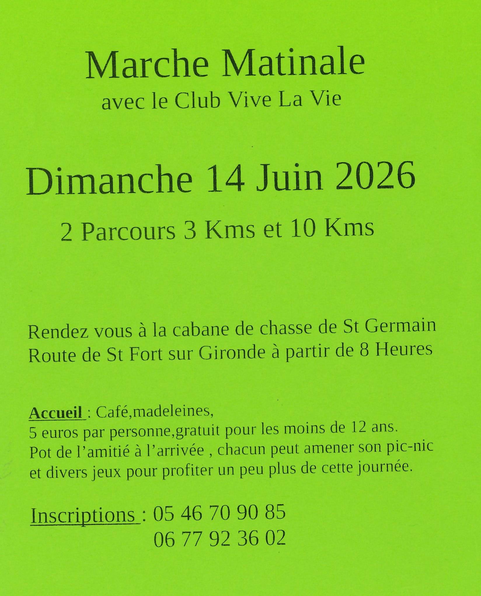 Marche matinale