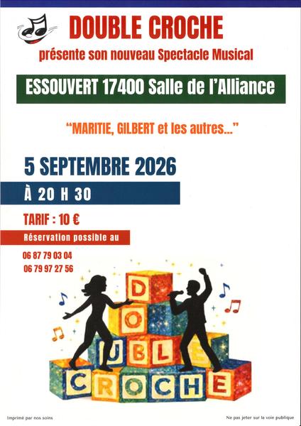 Spectacle Double croche