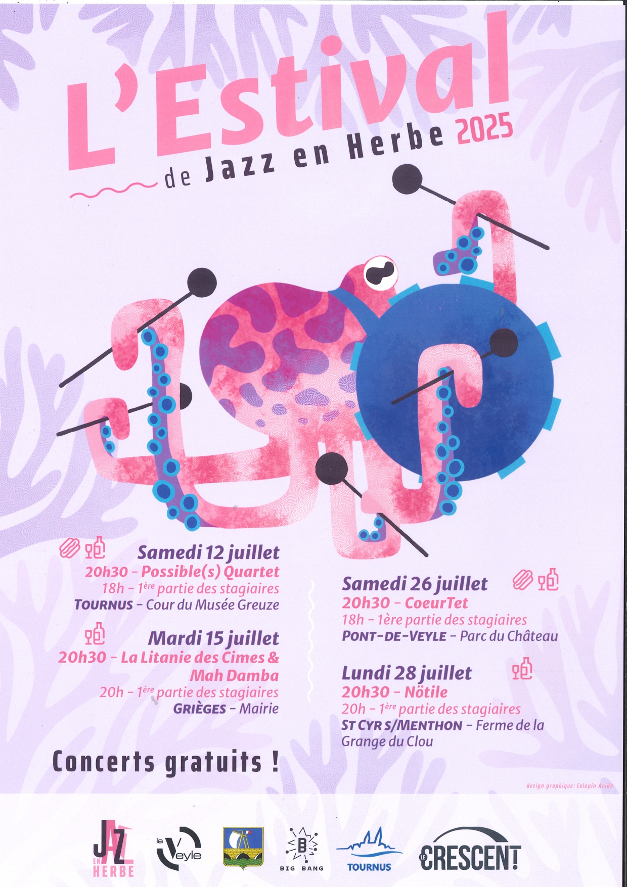 [ L'Estival de Jazz en herbe ] : Concert CoeurTet au parc du château_Pont-de-Veyle
