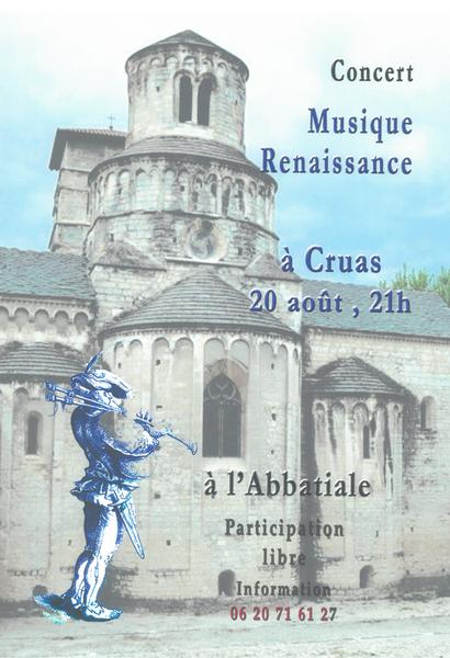 Concert de musique renaissance à lAbbatiale de Cruas_Cruas