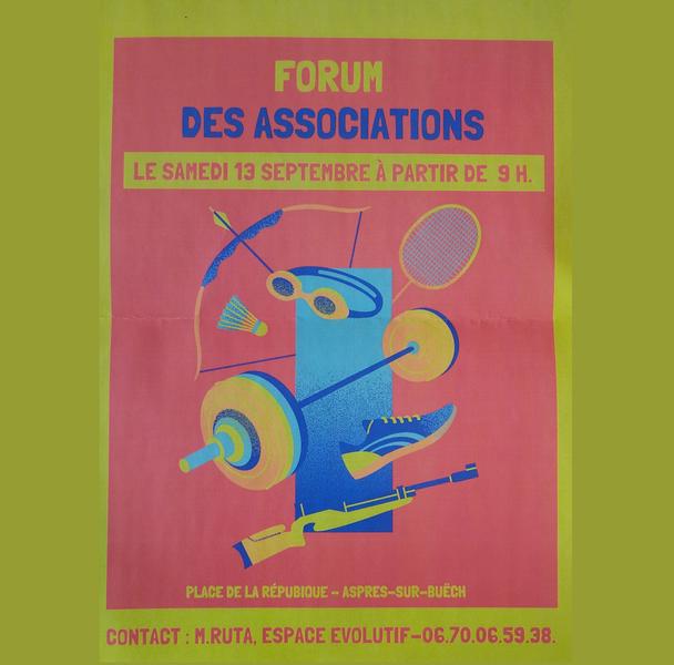 Affiche - © Jacques Ruta Forum des Associations d'Aspres sur Buëch_Aspres-sur-Buëch - © Jacques Ruta